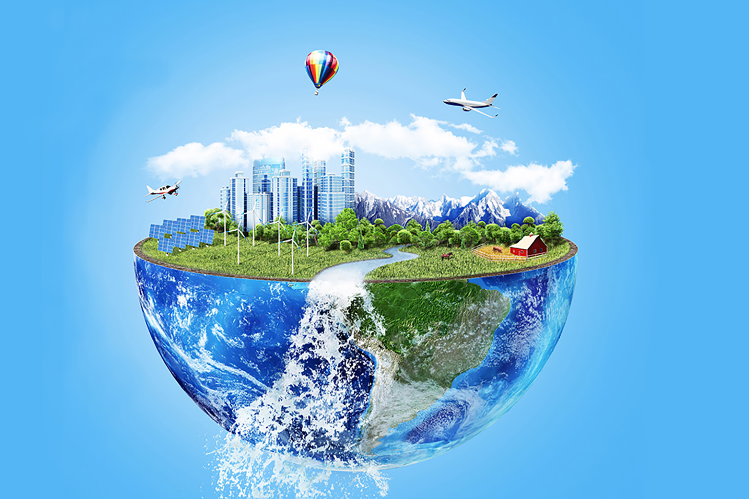 Globe avec ville