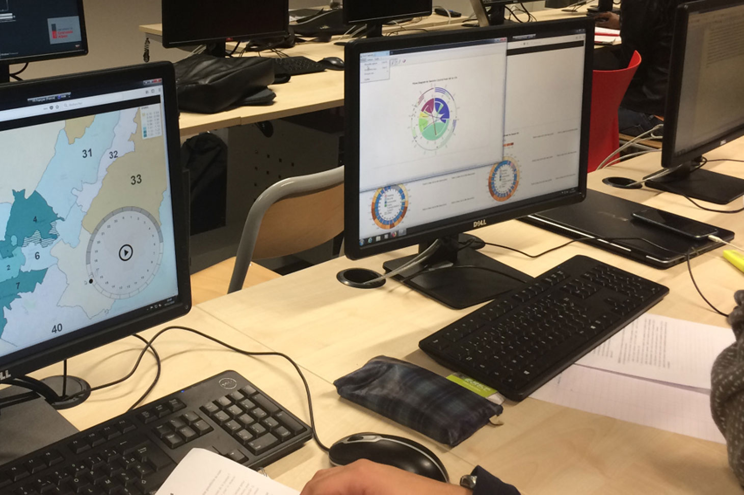PC avec des cartes